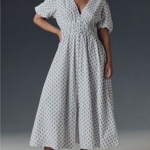 Anthropologie Katerina Button Front Dress